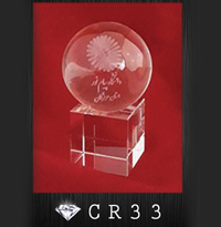 تندیس کریستال سه بعدی کد CR33
